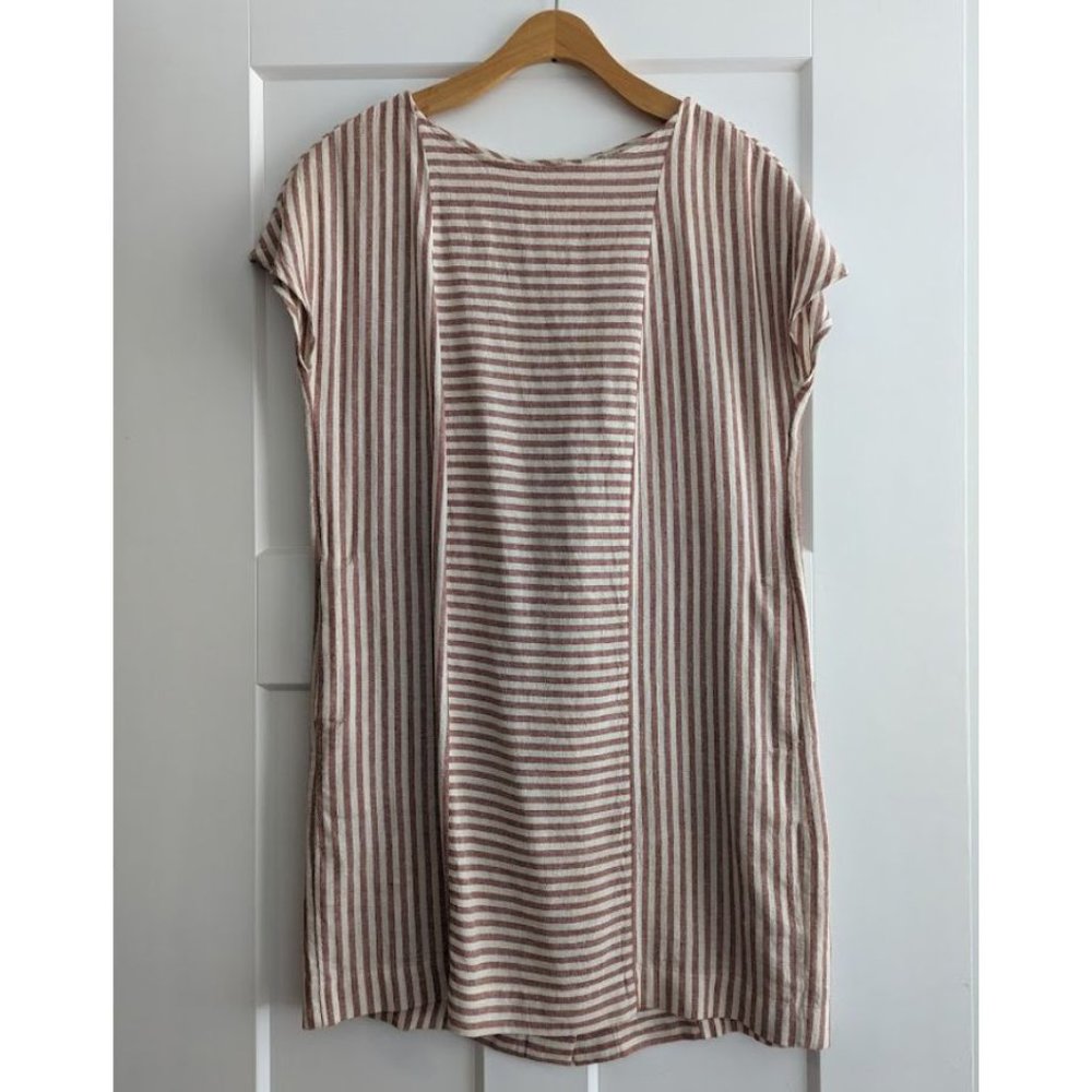 XS Madewell Linen Blend Shift Dress